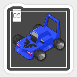 05 - Pixel Cars - Little Blue Sticker